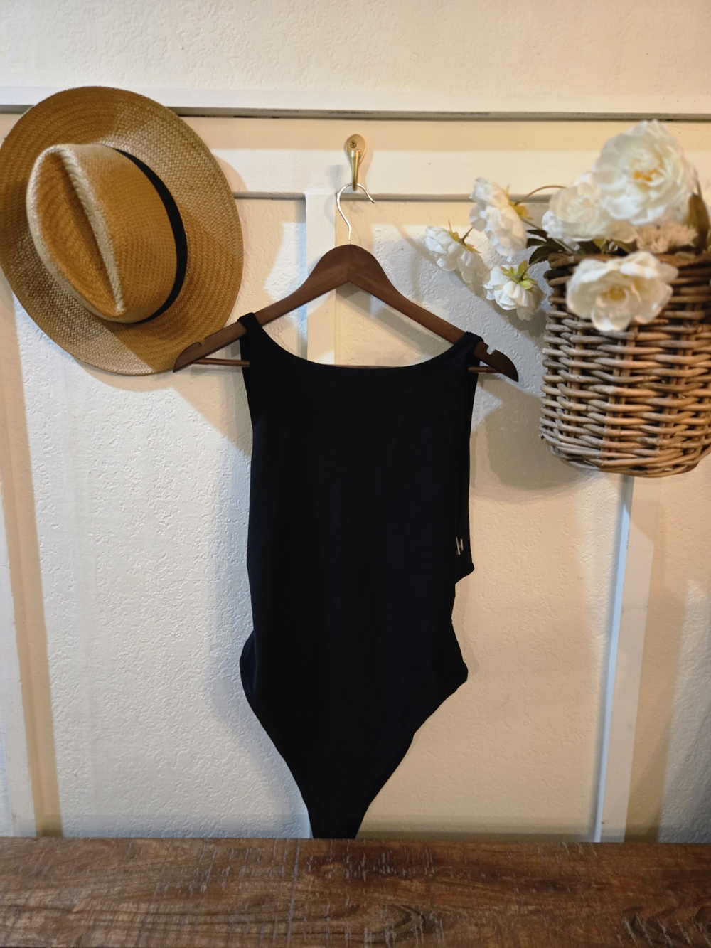 Sara Swim Black One-Piece Swimsuit